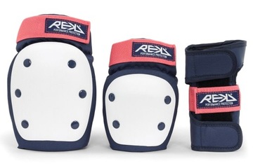 Ochraniacze REKD Heavy Duty Triple Pad blue/pink - M