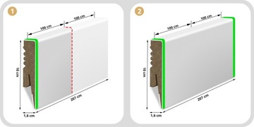 8 ЧЕРНЫЙ СВЕТОДИОДНЫЙ ДЕКОРАТИВНЫЙ ПЛИНТУС МДФ