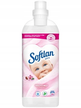 Płyn do płukania Softlan Ultra Weich&Mild 1L. 45p