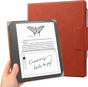 FUTERAŁ ETUI BRĄZOWE CZYTNIK AMAZON KINDLE SCRIBE 10.2/BOOX NOTE AIR 2