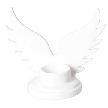 ŚWIECZNIK LAMPION CERAMICZNY ZE SKRZYDŁAMI TEE LIGHT DEKORACJA ŚWIĄTECZNA