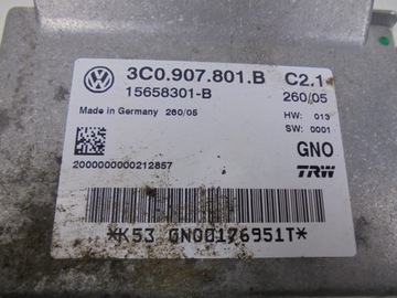 MODUL ŘÍZENÍ BRZDY RUČNÍ 3C0907801B VW PASSAT B6 2.0 TDI