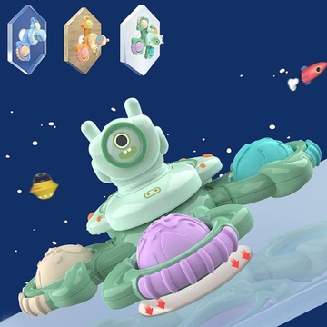 ДЕТСКИЙ СПИННЕР С ПРИСОСКОЙ СЕНСОРНАЯ ИГРУШКА ДЛЯ ВАННЫ 3 ШТ.