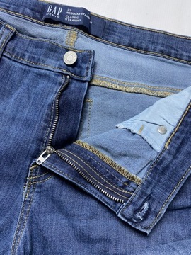 GAP DENIM ORYGINALNE niebieskie Spodnie jeansy W 34 L 32