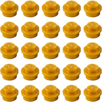 LEGO Płytka Okrągła 1x1 Złoty 4073 4523159 - 25szt