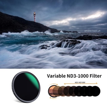 ND-фильтр 77 мм РЕГУЛИРУЕМЫЙ серый ФЕЙДЕР ND3-ND1000 HF