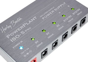 Блок питания для пяти гитарных эффектов Harley Benton PowerPlant ISO-5 Pro