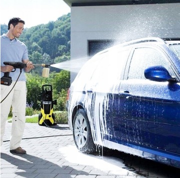 Аккумуляторная мойка высокого давления с 2 батареями, портативная, 12 В