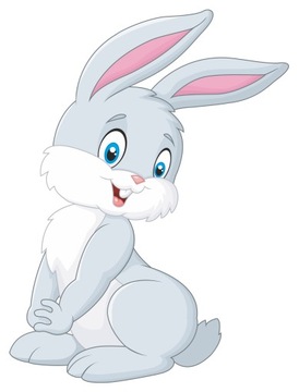 NAKLEJKA NA OKNO SZYBĘ LUSTRO KRÓLICZEK ZAJĄCZEK