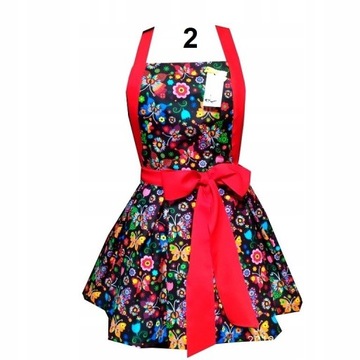 ELEGANCKI FARTUCH KUCHENNY sukienka PIN UP