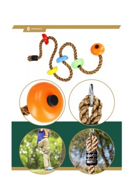 MOCNA LINA WSPINACZKOWA DO WSPINACZKI DLA DZIECI 150kg 23mm PLAC ZABAW