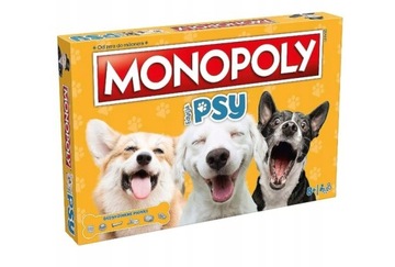 MONOPOLY EDYCJA PSY RODZINNA GRA PLANSZOWA PIESKI ZWIERZAKI MONOPOLI