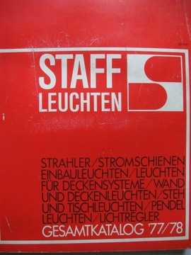 LAPMY stojące wiszące STAFF LEUCHTEN Katalog 1978