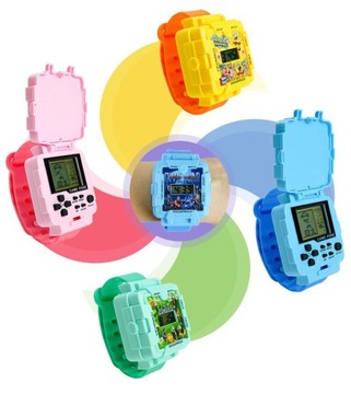 zegarek dla dziecka dzieci elektroniczny dziecięcy TETRIS gra 99 gier