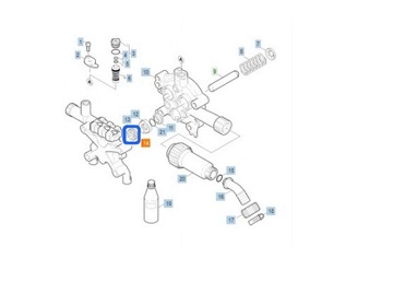 Kärcher K5, K6, K7 HD HDS Ремонт набор поршневого герметика 12 -мм насоса