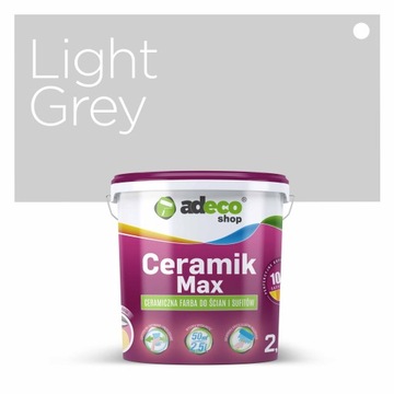 Farba ceramiczna do ścian kolor LIGHT GREY 2,5L