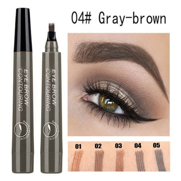 KREDKA DO BRWI MARKER EYEBROW WIELE KOLORYSTYK WODOODPORNY, kredka, tak