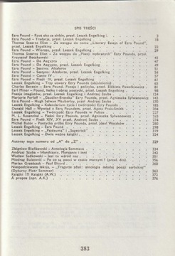 LITERATURA NA ŚWIECIE 1/1985