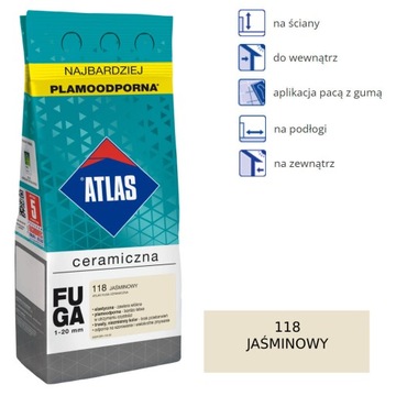 ATLAS FUGA CERAMICZNA JAŚMINOWA 118 5KG