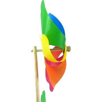 РАЗНОЦВЕТНАЯ МЕЛЬНИЦА, ВЕТРЯНАЯ МЕЛЬНИЦА ДЛЯ ДЕТЕЙ, ДЛЯ ВЕЛОСИПЕДА, ДЛЯ ПРОГУЛКИ В САД, 56 СМ