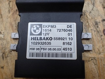 MODUŁ STEROWNIK POMPY PALIWA BMW 316D E91 LIFT KOMBI EUROPA 7276046