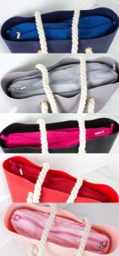 3424 РЕЗИНОВАЯ СУМКА С ВСТАВКОЙ-ОРГАНИЗАТОРОМ и oBAG