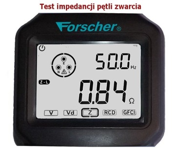 Tester Instalacji Elektrycznej RCD FORSCHER FS906 + Świadectwo wzorcowania
