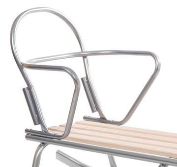 Детские санки JEE с матрасом + спинкой, ручкой и подножками.