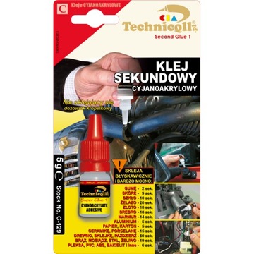 KLEJ SEKUNDOWY CYJANOAKRYLOWY 5G TECHNICQLL C-129