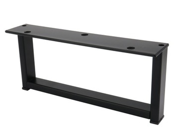 NÓŻKA NOGA STOPKA PODSTAWKA MEBLOWA PROSTA METALOWA CZARNA MATOWA 9 x 20 CM
