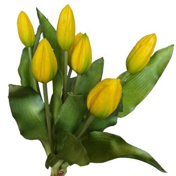 TULIPANY GUMOWE SILIKON BUKIET TULIPANÓW JAK ŻYWY