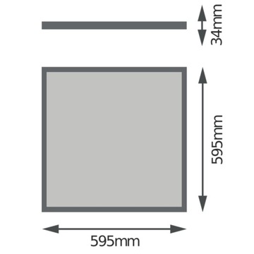 Накладная светодиодная панель 60х60см 32Вт UGR19 LEDVANCE