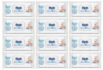 2 x chusteczki Aqua Fresh Baby 60 sztuk 99 % wody