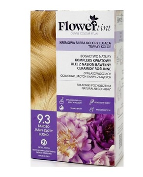 NATURALNA TRWAŁA FARBA 9.3BARDZO JASNY ZŁOTY BLOND