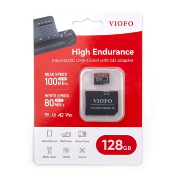 КАРТА VIOFO INDUSTRIAL MICROSDXC 128 ГБ, 100/80 МБ/с