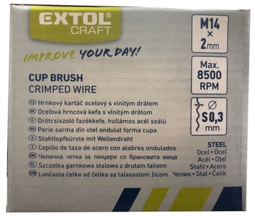 SZCZOTKA DRUCIANA CZOŁOWA 100mm 17003