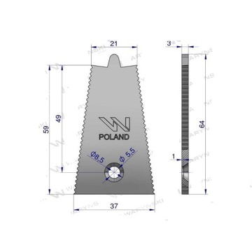 Байонетный упор Bizon 5040002049 WARYŃSKI