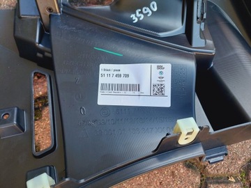 BMW 1 F40 DRŽÁKY VÝZTUHA NÁRAZNÍKU LEVÝ PŘEDNÍ 51117459709 7459709