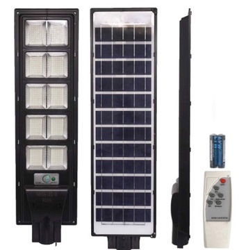 LAMPA LATARNIA LED SOLARNA ULICZNA CZUJNIK RUCHU + PILOT 900W 6500K
