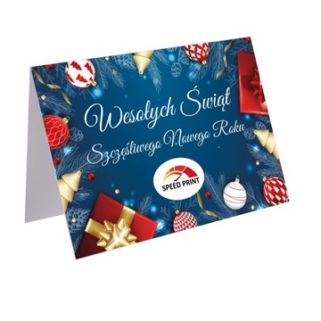 Рождественские открытки 10,5x14,8 с создателем логотипа