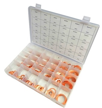 PODKŁADKI MIEDZIANE USZCZELKI ZESTAW 580 szt.