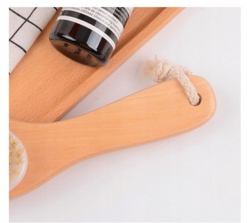 Щетка для сухого массажа лица, мягкая, коза