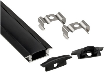 СВЕТОДИОДНЫЙ ПРОФИЛЬ ДЛЯ ЧЕРНОЙ ПОЛОСКИ + ЛАМПЫ 2М