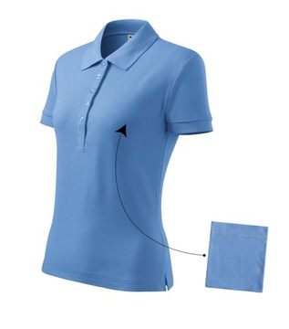 Koszulka DAMSKA Polo bawełna Polówka T-shirt L
