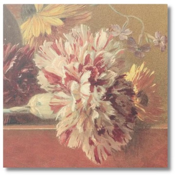 OBRAZ DIBOND 20x20cm GOŹDZIK DEKORACJA ŚCIENNA