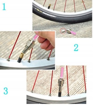 СВЕТЯЩИЕСЯ ВЕНТИЛЯЦИИ - КОЛПАКИ/КЛАПАНЫ - 2 ШТ. LED РОЗОВЫЕ ВЕНТИЛЯЦИИ