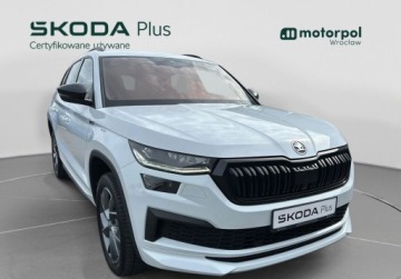 Skoda Kodiaq I SUV Facelifting 2.0 TSI 190KM 2023 Skoda Kodiaq 4x4 Sportline Travel Assist, Hak, ACC, Kamera, GPS, Bezwypad, zdjęcie 13