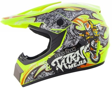 KASK CROSSOWY LEKKI NA ENDURO QUAD BMX ATV CROSS S