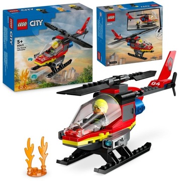 LEGO City 60411 Strażacki helikopter ratunkowy Prezent