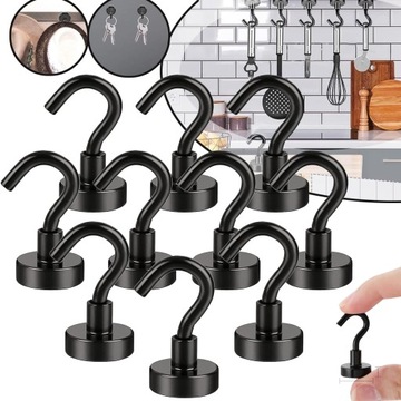 10X HACZYK MAGNETYCZNY MAGNES NEODYMOWY BARDZO MOCNY HACZYKI MAGNETYCZNE